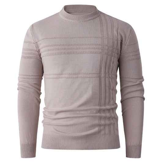 Suéter Tejido Cuello Redondo Clásico para Hombre - Image 10