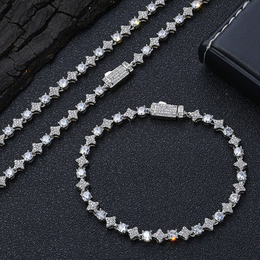 Pulsera de Tenis para Hombre con Circones Estrella de 6mm - Image 21
