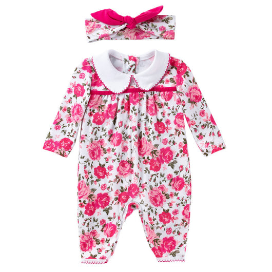 Mameluco Infantil de Manga Larga con Flores Rosas - Image 11