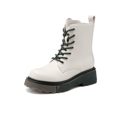 Botas Cortas Retro Punta Redonda para Mujer - Image 2