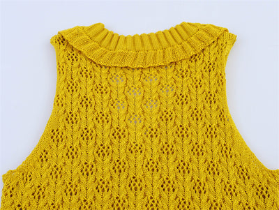 Chaleco Tejido Amarillo Sweet Style - Versatilidad y Elegancia Sin Mangas - Image 13