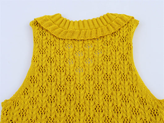 Chaleco Tejido Amarillo Sweet Style - Versatilidad y Elegancia Sin Mangas - Image 13