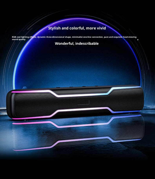 Parlante Bluetooth con Tira LED RGB y Lector de Tarjetas - Image 10