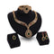 Fashion Dorado-plated Four-piece Set With Diamonds Dorado