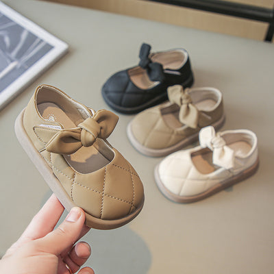 Zapatos Princesa Niña Estilo Lolita con Lazo - Pumps de Cuero Suave
