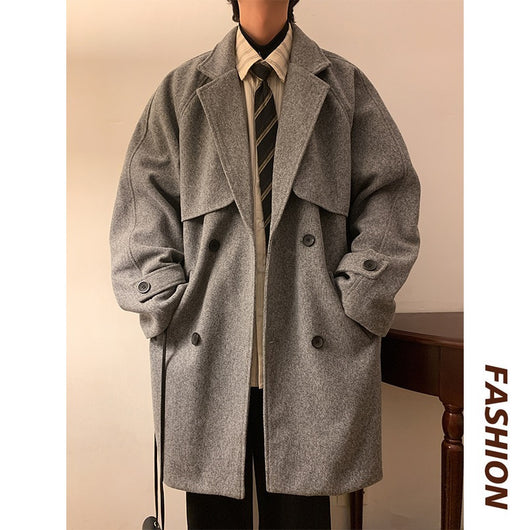 Abrigo de Lana para Hombre con Acolchado Premium - Largo Elegante - Image 7