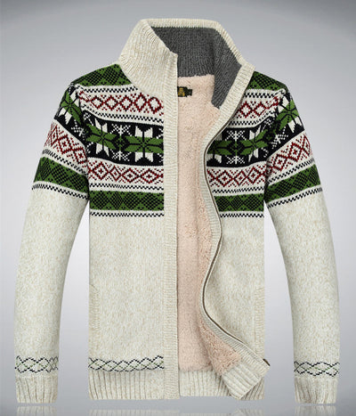 Cardigan de Lana Gruesa para Hombre - Suéter Cálido Tipo Abrigo Invierno - Image 6