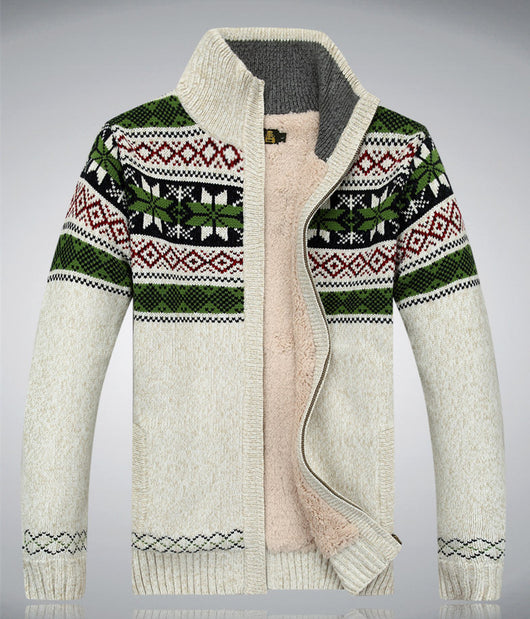 Cardigan de Lana Gruesa para Hombre - Suéter Cálido Tipo Abrigo Invierno - Image 6