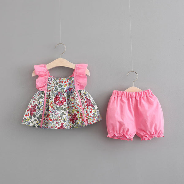 Conjunto Infantil de Dos Piezas Estilo Western para Niñas