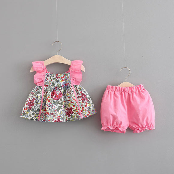 Conjunto Infantil de Dos Piezas Estilo Western para Niñas