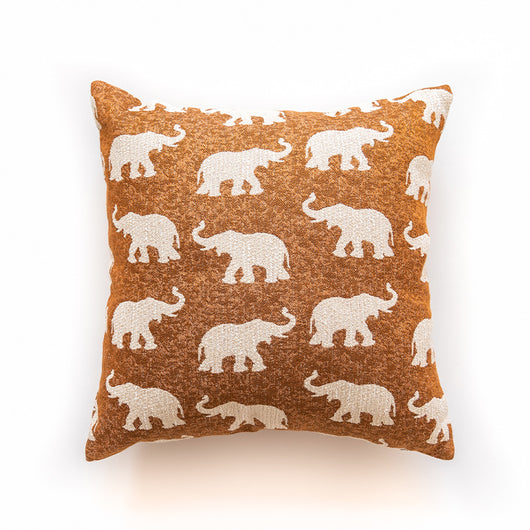 Cojín Decorativo Étnico con Tejido Teñido de Elefante - Image 7