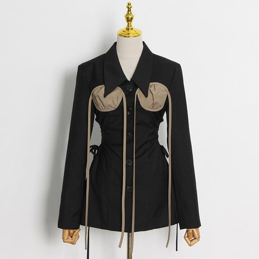 Blazer Ejecutivo Entallado para Mujer con Cierre Simple - Image 6