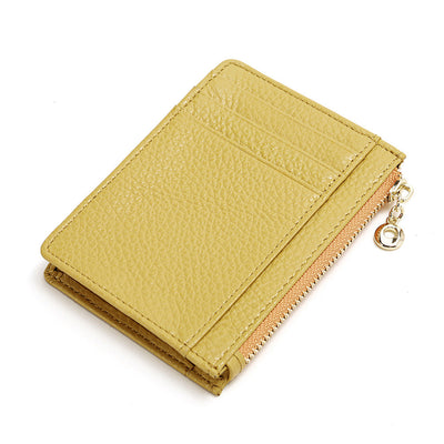 Billetera Compacta de Cuero para Mujer con Monedero Cremallera - Image 9