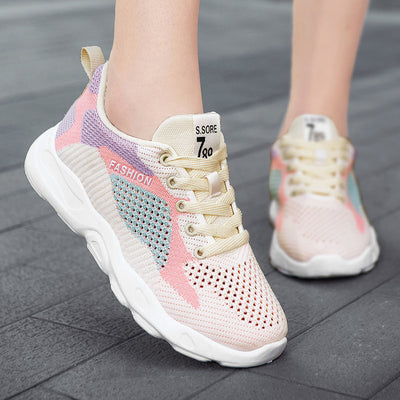 Tenis Deportivos Colorblock para Mujer - Ligeros, Transpirables y Versátiles