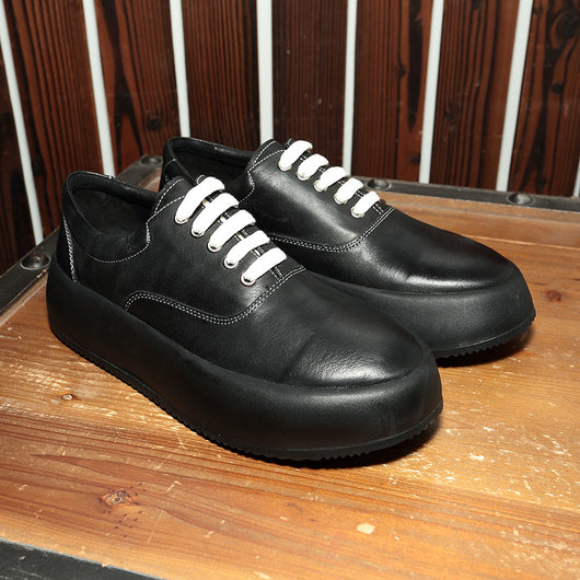 Zapatos de Cuero Cómodos con Suela Gruesa Estilo Coreano para Hombre - Image 4