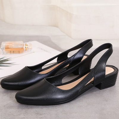 Zapato Casual de Tacón Cuña Medio con Punta Única - Image 8