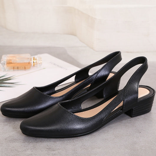 Zapato Casual de Tacón Cuña Medio con Punta Única - Image 8