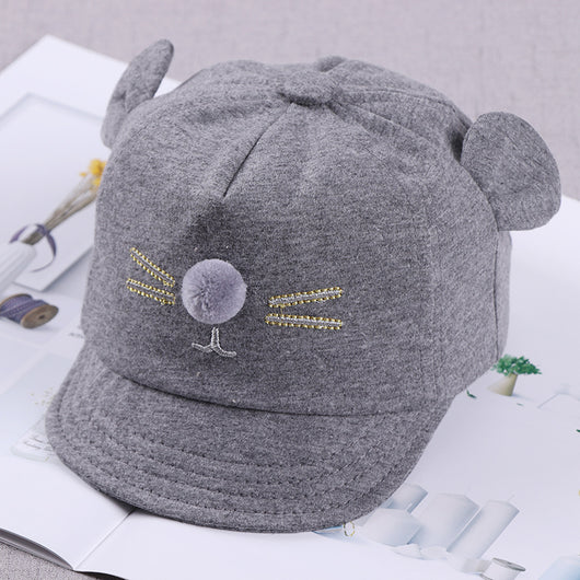 Gorro Infantil Reversible de Lana con Pompón Doble para el Sol - Image 5