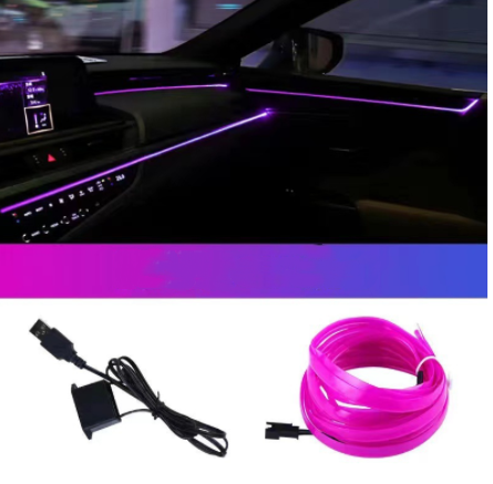Luz LED Ambiental para Auto con Barra USB para Espacios entre Asientos - Image 13