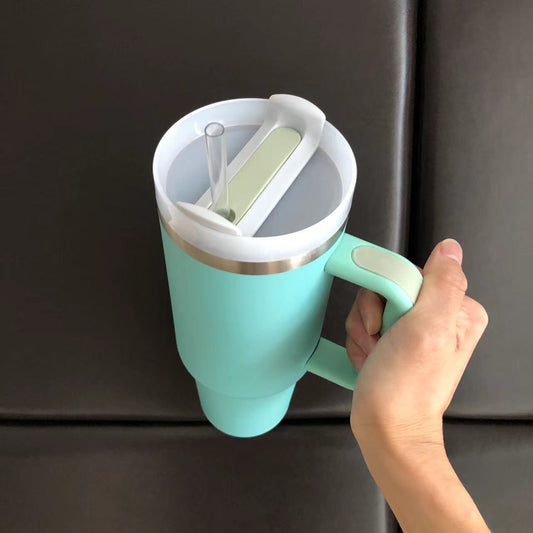 Vaso Térmico de Acero Inoxidable con Pajilla Portátil