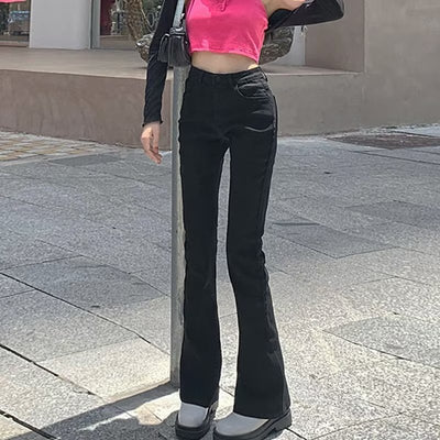 Jeans Acampanados Retro Cintura Alta Efecto Esbeltez para Mujer - Image 30