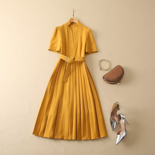 Vestido Midi Ajustado con Compresión y Pliegues Decorativos - Image 7