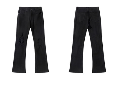 Jeans Negros Rotos Estilo Urbano para Hombre - Image 19