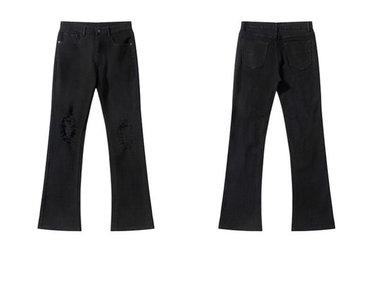 Jeans Negros Rotos Estilo Urbano para Hombre - Image 19