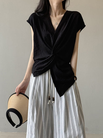 Chaleco Anudado Escote V para Mujer - Ajuste Slim Reductor - Image 14