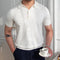 Polo Tejido Slim Fit con Cuello Floral Torcido - Top de Lana Micro Elástica