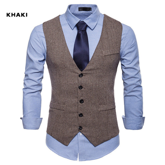 Chaleco de Traje Ejecutivo Clásico para Hombre - Lana Premium Estilo Europeo - Image 8