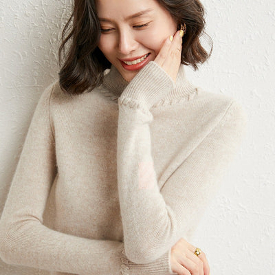 Suéter de Cachemira Cuello Alto Mujer - Diseño Suelto y Elegante para Otoño e Invierno - Image 11