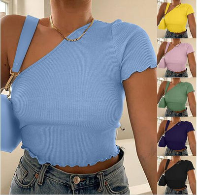 Blusa Manga Corta Ajustada para Mujer - Image 5