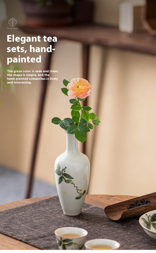 Maceta Cerámica Retro para Flores Hidropónicas - Adorno de Porcelana - Image 9