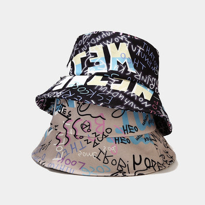 Gorra de Pescador con Alfabeto Graffiti Creativo - Image 7
