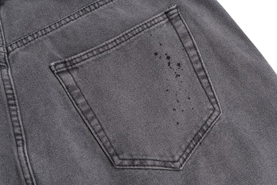 Overol de Lona Vintage Estilo Americano con Desgaste Doble Capa - Image 17