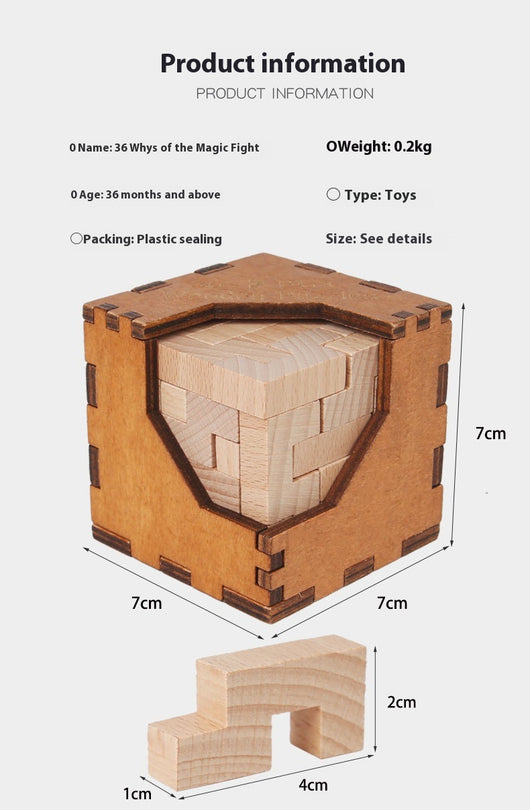 Bloque de Construcción Inteligente Kongming Lock - Puzzle 3D - Image 26