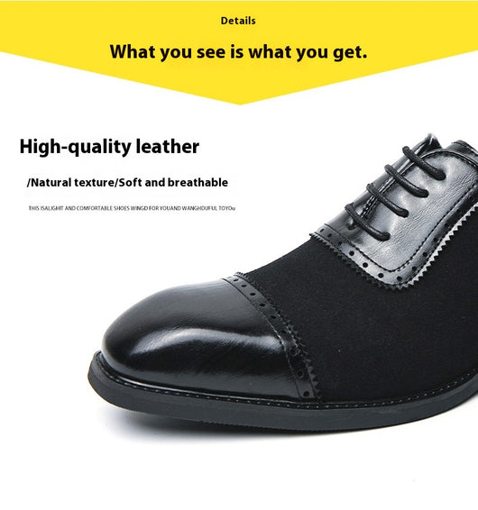 Zapatos de Negocios Cuero Premium con Suela Elevada y Punta Redonda - Image 26