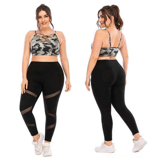 Conjuntos de Yoga y Fitness Talla Grande Europeos y Americanos - Image 9