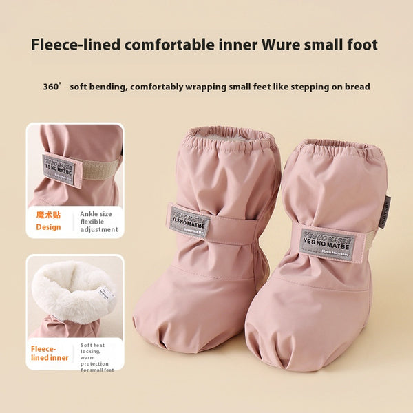 Botines Impermeables de Algodón para Niños - Zapatos de Invierno con Forro Cálido