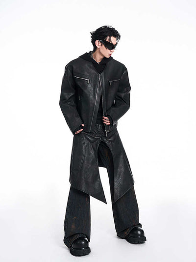 Chamarra de Cuero para Hombre con Diseño Nicho y Cierre V-Neck - Image 9