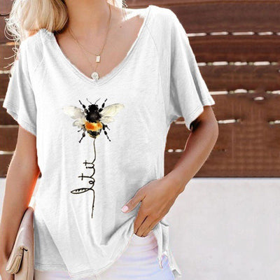 Playera Estampada Cuello Redondo Manga Corta para Mujer - Image 13