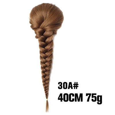 Peluca Trenza Sintética Cola de Caballo Estilo Fishtail para Mujer - Image 19