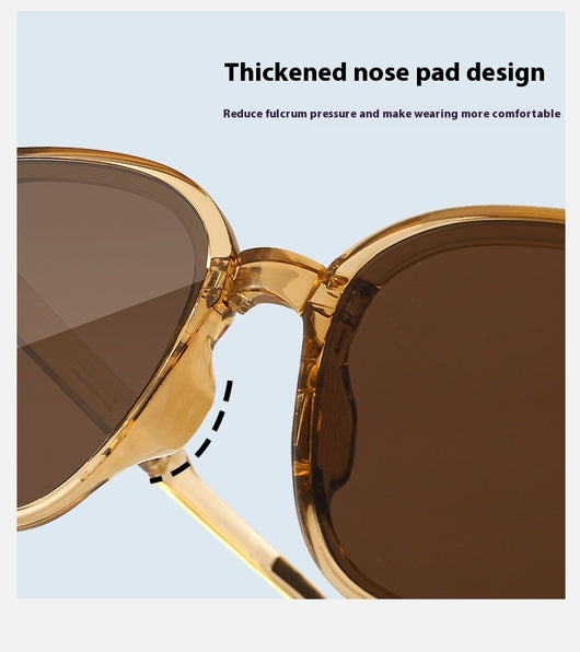 Cream and grey round zippered glasses case with a cream strap, shown from front and back views. - Image 20