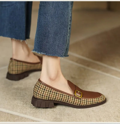Zapatos Casuales de Cuero con Contraste de Color para Mujer - Image 17