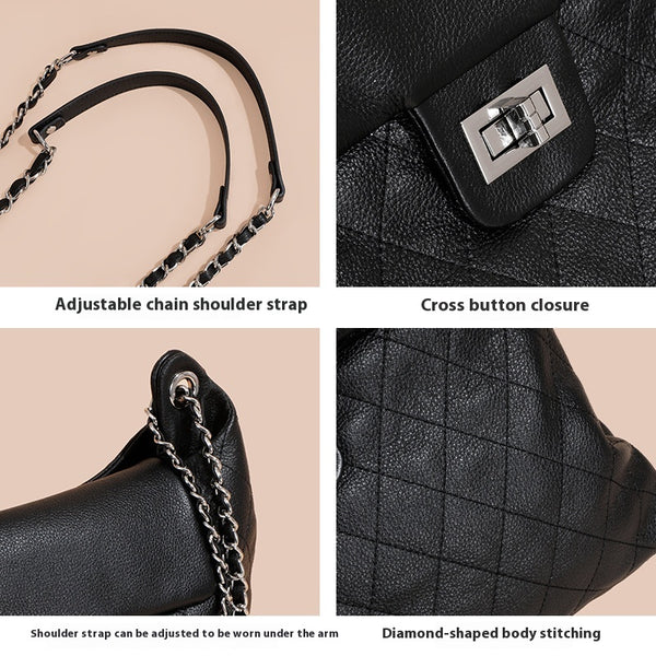 Bolso de Cuero Genuino para Mujer - Gran Capacidad y Diseño Versátil
