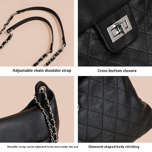 Bolso de Cuero Genuino para Mujer - Gran Capacidad y Diseño Versátil - Image 2