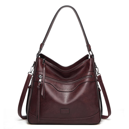 Bolso Tote Vintage de Un Solo Hombro en Cuero Suave - Image 3
