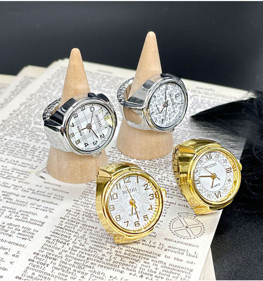 Reloj Anillo Versátil Dorado y Plateado - Diseño Minimalista All-Match - Image 16