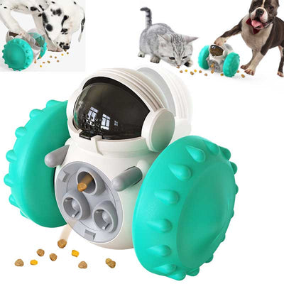 Juguete Interactivo para Perros y Gatos - Auto Dispensador de Alimento Lento